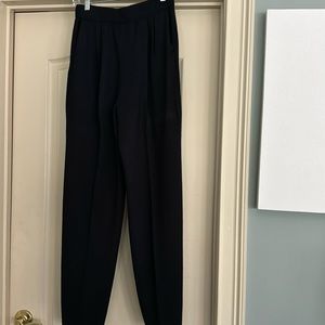 Vintage black St John knit slacks, excellent condition. Pleated.